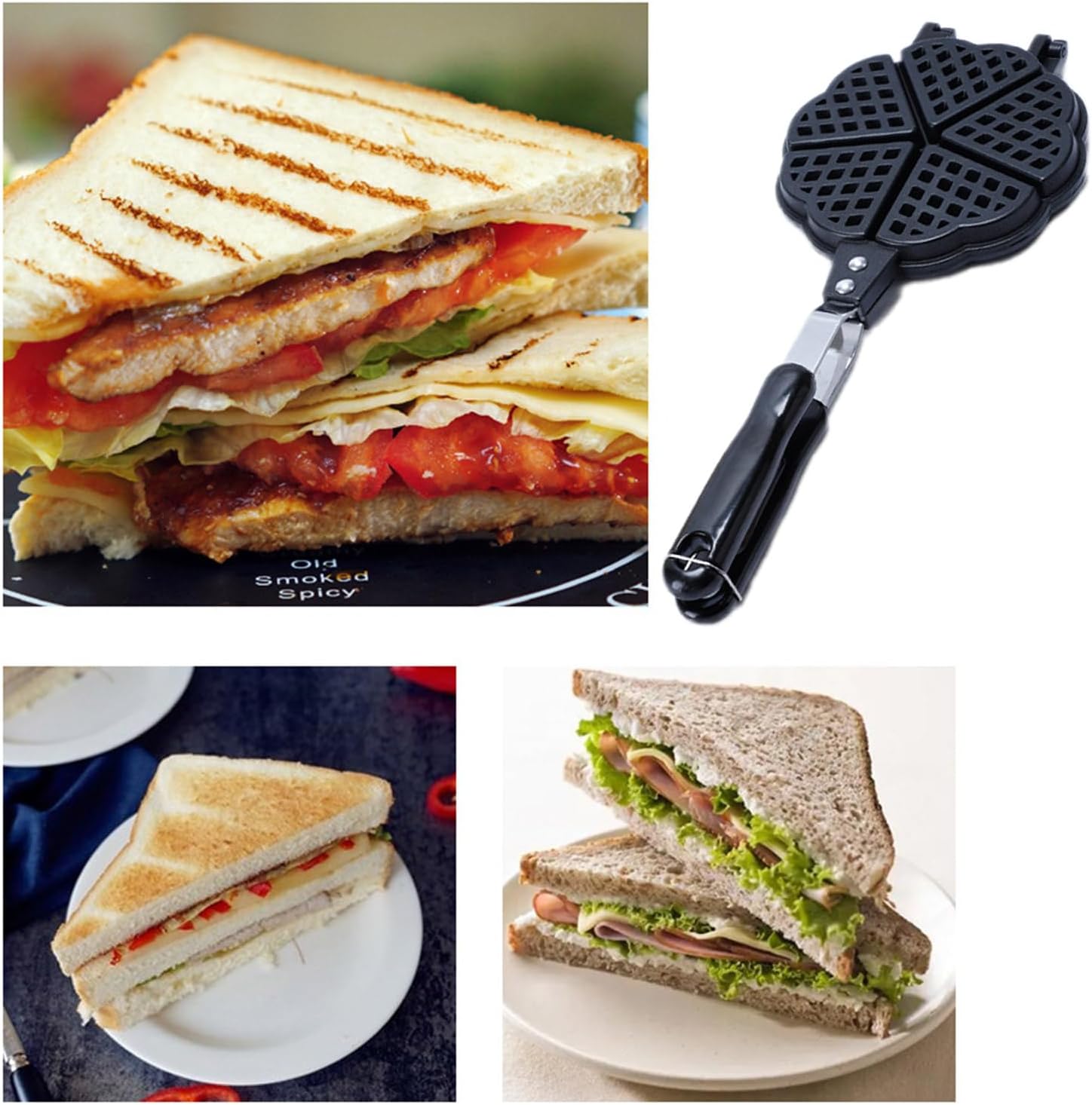 Pan Maker Cakes Maker Kitchen Baking Accessories Double Side Aluminum Alloy for Kitchen Baking Pan