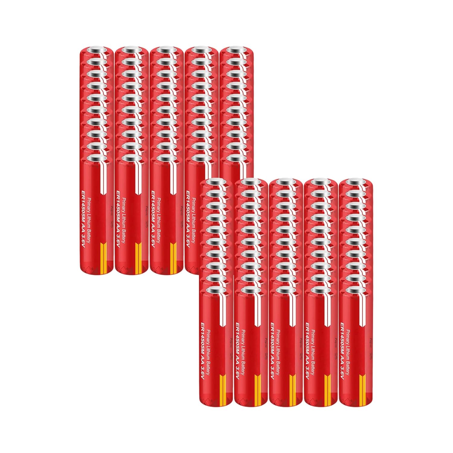 XXSTAR 100 Pack ER14505M 3 6V AA Lithium Battery 2100mAh PLC Industrial Control Battery for Smart Water Meters