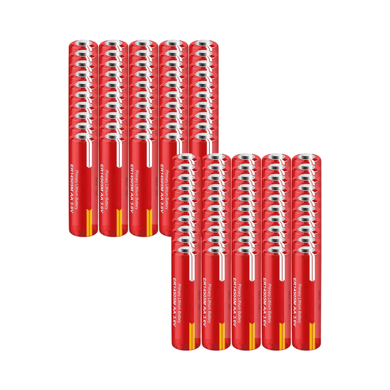 XXSTAR 100 Pack ER14505M 3 6V AA Lithium Battery 2100mAh PLC Industrial Control Battery for Smart Water Meters
