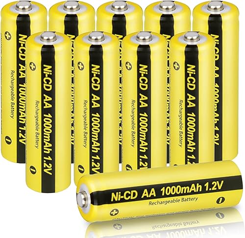 AA 12V NICD 1000mAh batería recargable para jardín paisajismo luces solares paquete de 10