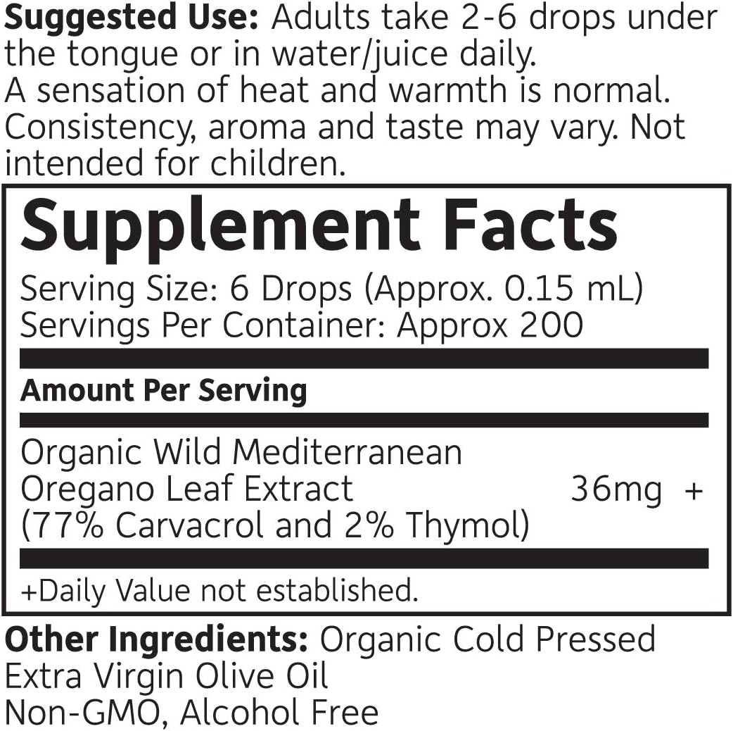 RejuveNaturals Oil of Oregano, USDA Organic - 1 fl oz (30ml Liquid) Wild, Mediterranean Oregano Oil. Concentrated Immune Support Drops. Gluten Free, Vegan & Non-GMO. Min 77% Carvacrol - Image 7