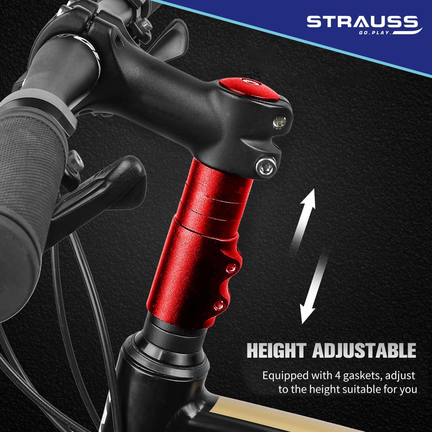 STRAUSS Cycle Handlebar | Cycle Heads Up Stem Riser Adaptor