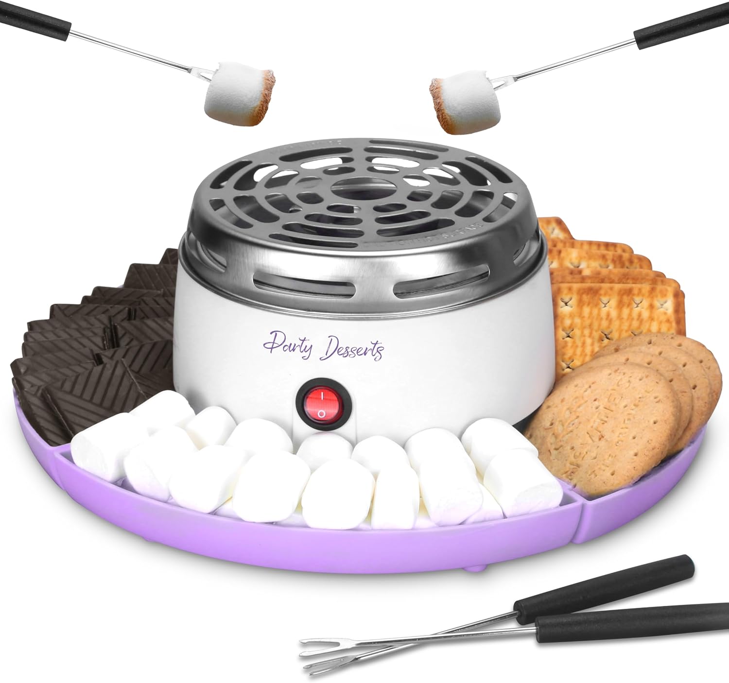 Party Desserts Electric Smores Maker Tabletop Indoor Kit