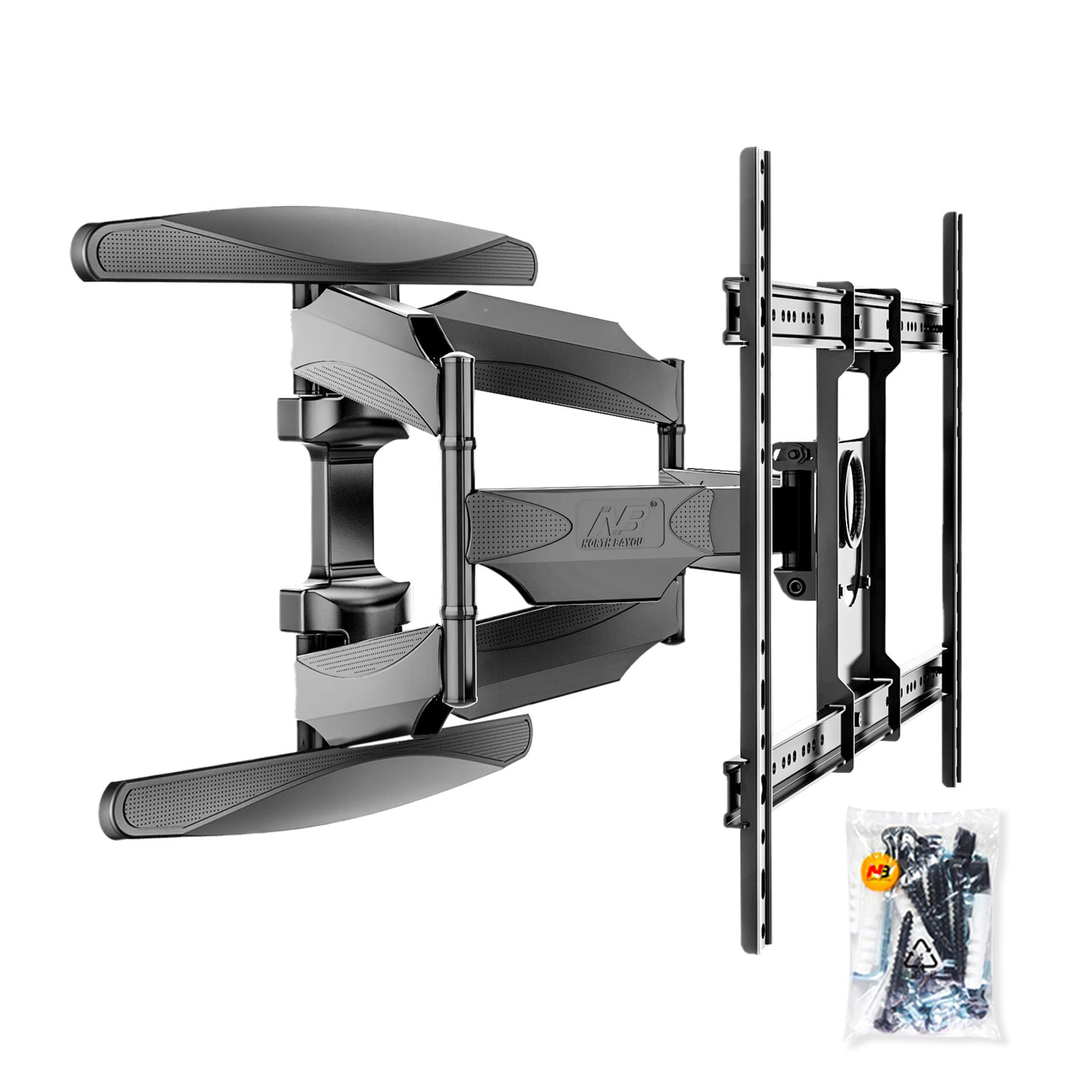 NORTH BAYOU P65 HD Cantilever VESA Wall Mount Up To 68.2KG 55-85 Black Tilt 8-5-image-1