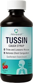 Tussin Cough Syrup, Mucus Clear for Phlegm and Congestion, Tussin Guaifenesin Liquid & Chest Decongestant for Adults and Kids 12 and Up, Expectorant Mucus Support Liquid