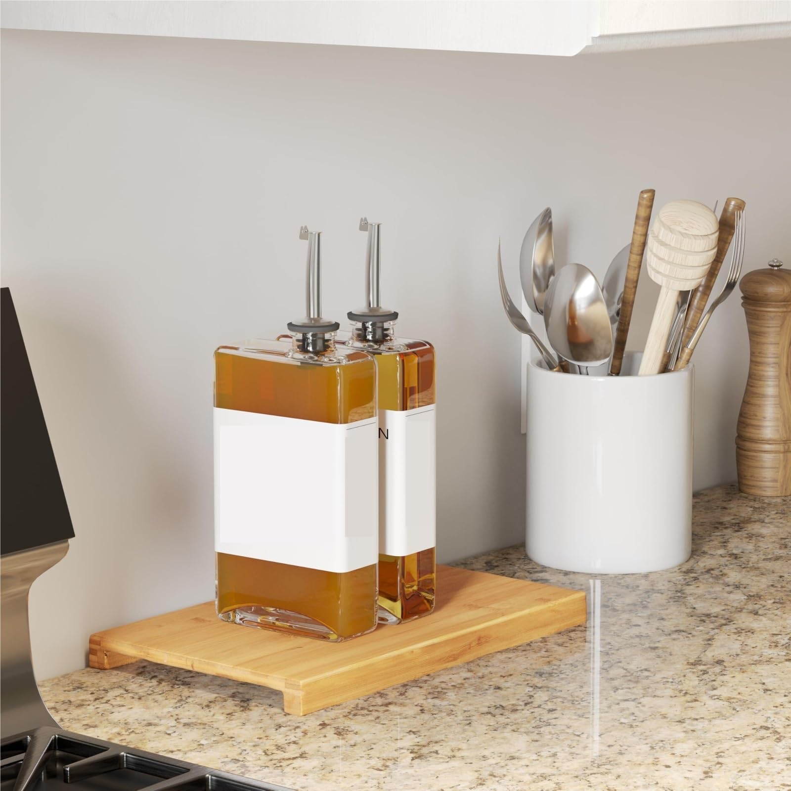 Dispenser per Salsa di Soia Set Di Erogatori For Olio Da Cucina, Bottiglia For Olio E Aceto, Bottiglia For Olio D'oliva, Erogatore For Salsa Di Soia, Confezione Da 2 Contenitore Dell'olio