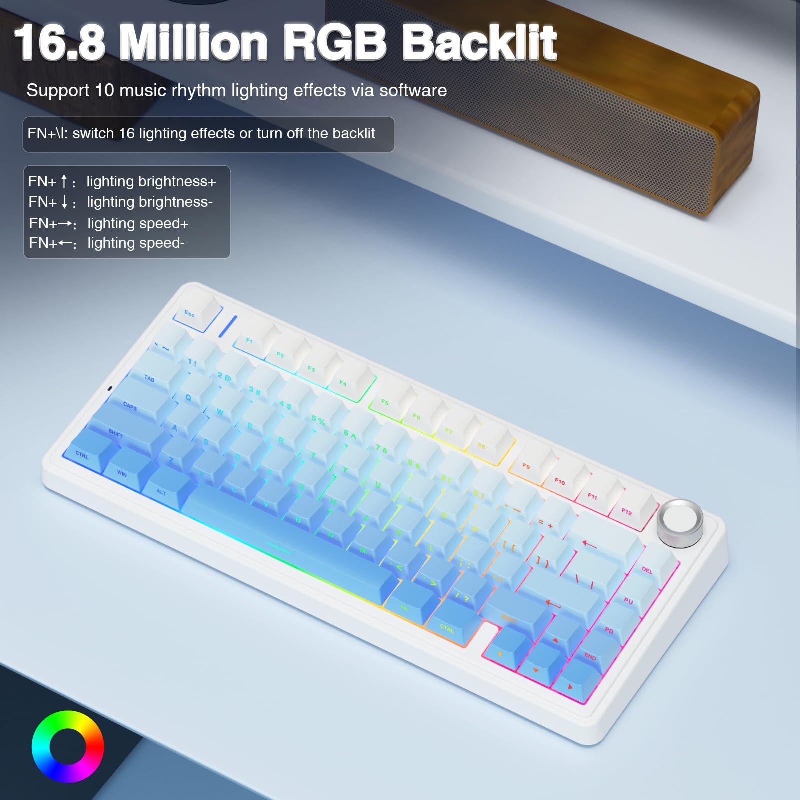 【希少品・極美品】AULA F75 Blue Gradient Amazon.com: EPOMAKER x Aula F75 Gasket Mechanical Keyboard, 75