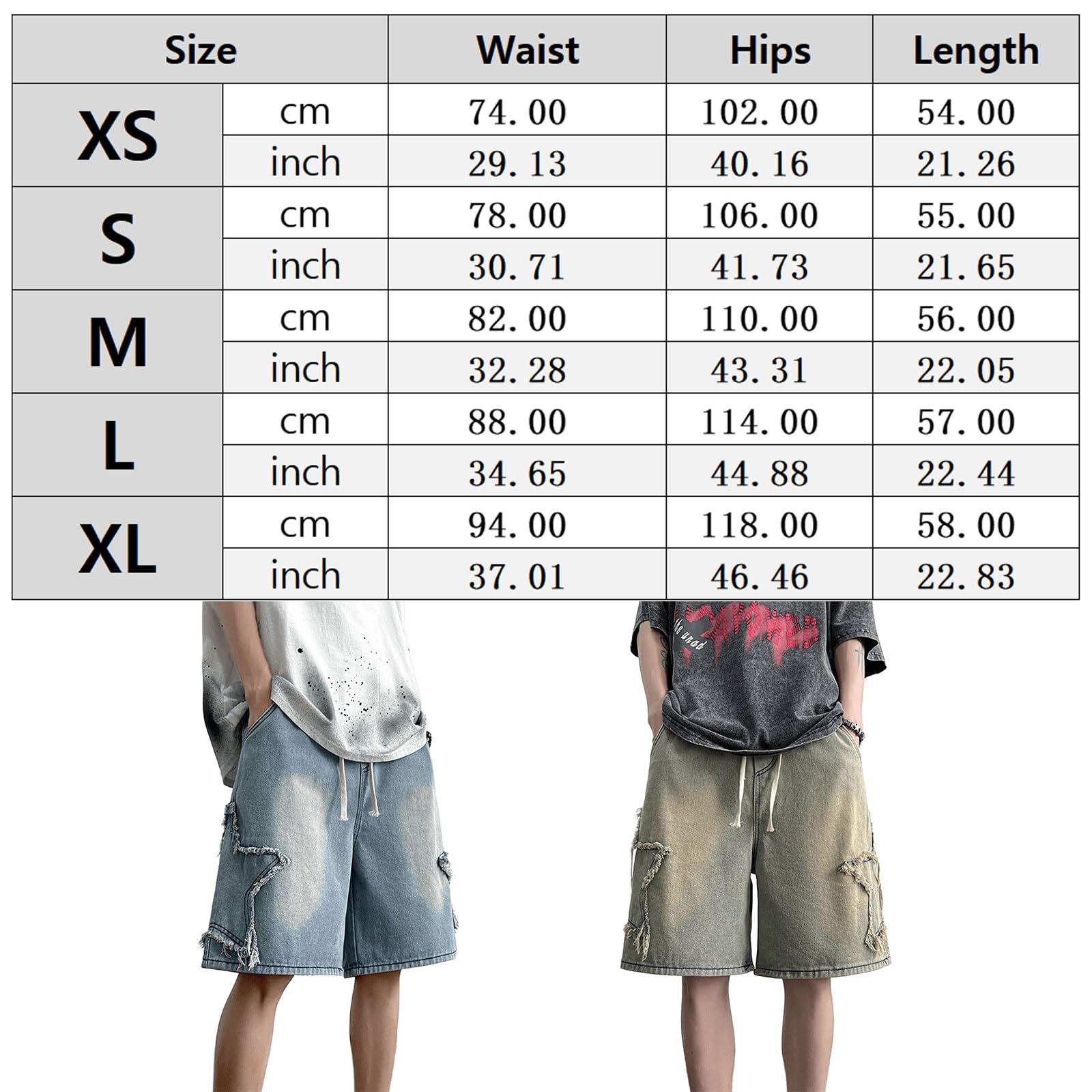 Pantalones cortos de mezclilla bordados Y2K para adolescentes y niños, pantalones cortos de mezclilla con cordón, cintura elástica, pantalones cortos holgados