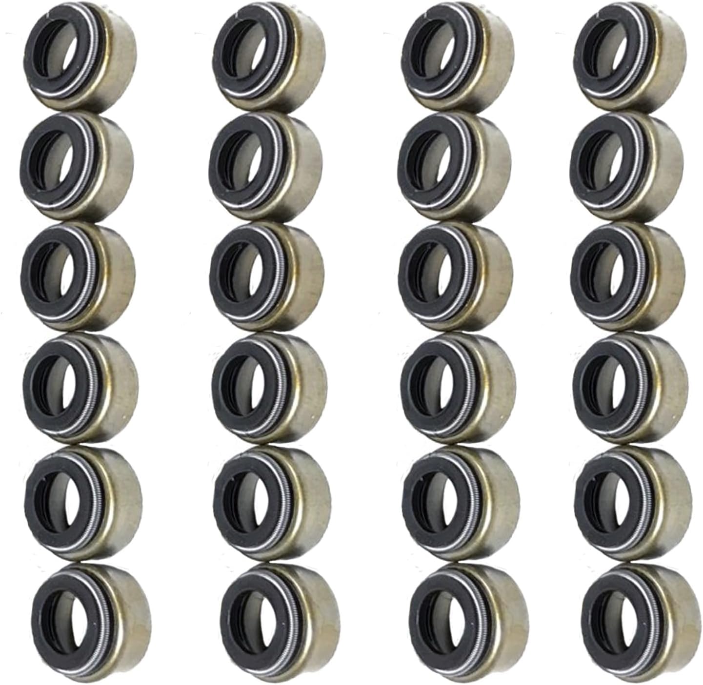 24-pcs Valve Stem Seal 3606766 4003966 Compatible with Cummins ISM11 QSM M11 Engine