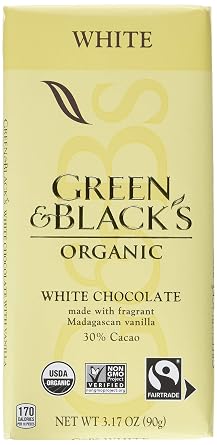 Green & Blacks Organic White Chocolate Bars, 30% Cacao, 10 - 3.17 Oz Bars,, 10Count