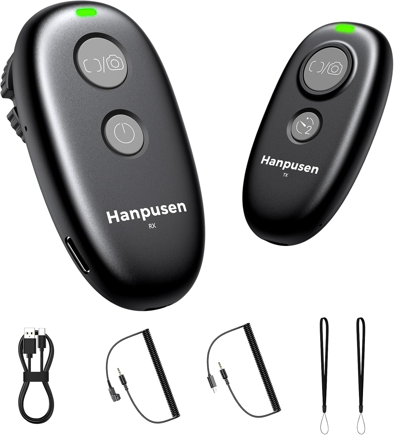 Rechargeable Wireless Camera Remote Control for Sony Alpha 7 IV, A7R IV, A6100, A6400, A6600, RX100 VII, ZV-1, A9 II, A7S III, A1, A7R V, A9 III, A1 II, Upgrade Hanpusen Shutter Release