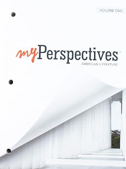 Myperspectives English Language Arts 2017 Student Edition Volumes 1 & 2 Grade 11