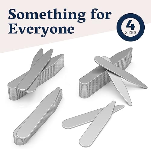 Miniatura 4 de Quality Stays 52 cuellos de metal en caja con división 8 - 22 18 - 235 18 - 25 8 - 275 Plateado