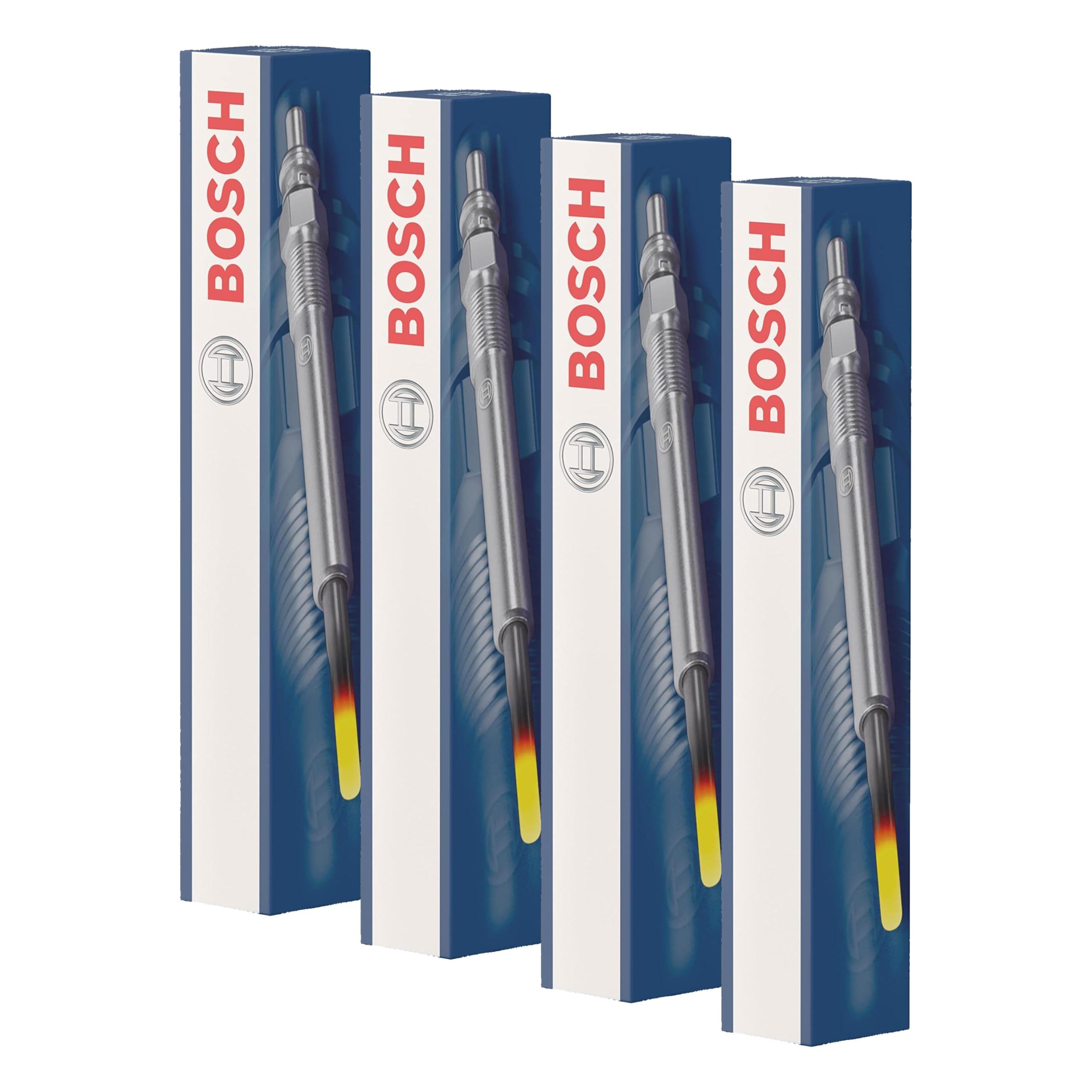 Bosch 0250202023 (GLP023) - Bujía incandescente Duraterm - Caja de cartón – 1 unidad - para vehiculos con motor diesel (Paquete de 4)