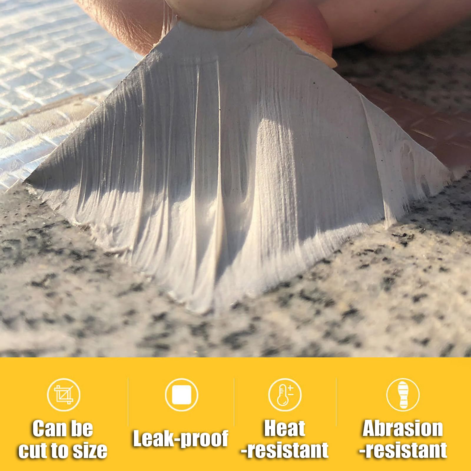 Cinta Impermeable Autoadhesiva,Cinta De Butilo para Sellar,Cinta De Sellado Autoadhesiva,A Prueba De Fugas,Adecuado para Sellar TuberíAs Y Reparar Techos