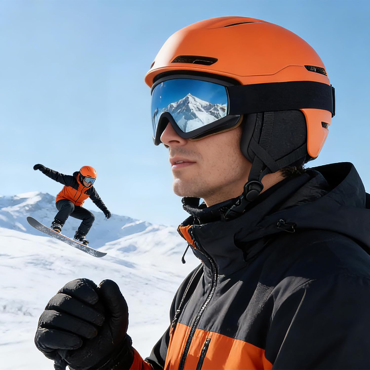 VCOROS Ski Helmet Snowboard Helmet with Ski Goggles for Skiing Windproof Shockproof Safety X13 Snow Sports Helmet for Men Women and Youth