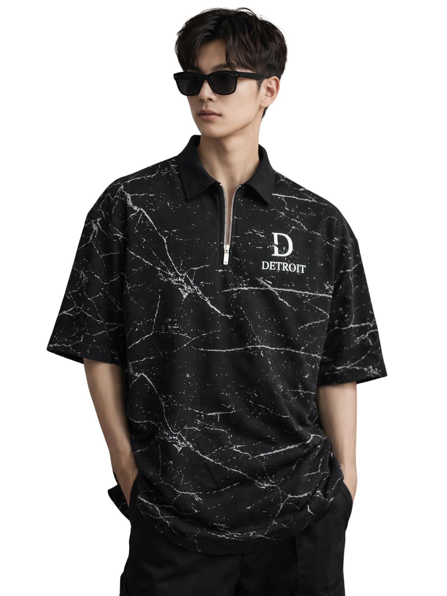 jump cuts || Mens || AOP Printed || Polo Neck || Half Sleeve || Cottonblend || Polo T-Shirt-picture-19