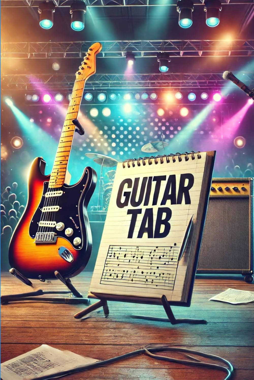 Carnet de notes guitare tablature bloc-notes suivi progrès musique