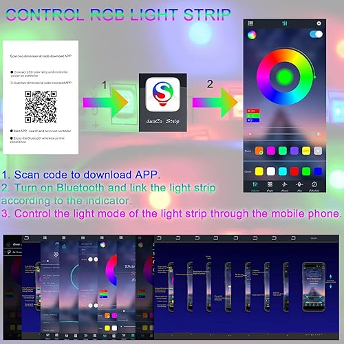 Miniatura 4 de Retroiluminación de TV, retroiluminación LED para televisores de 45 a 85 pulgadas, retroiluminación de TV de 16.4 pies, control de aplicación, 150