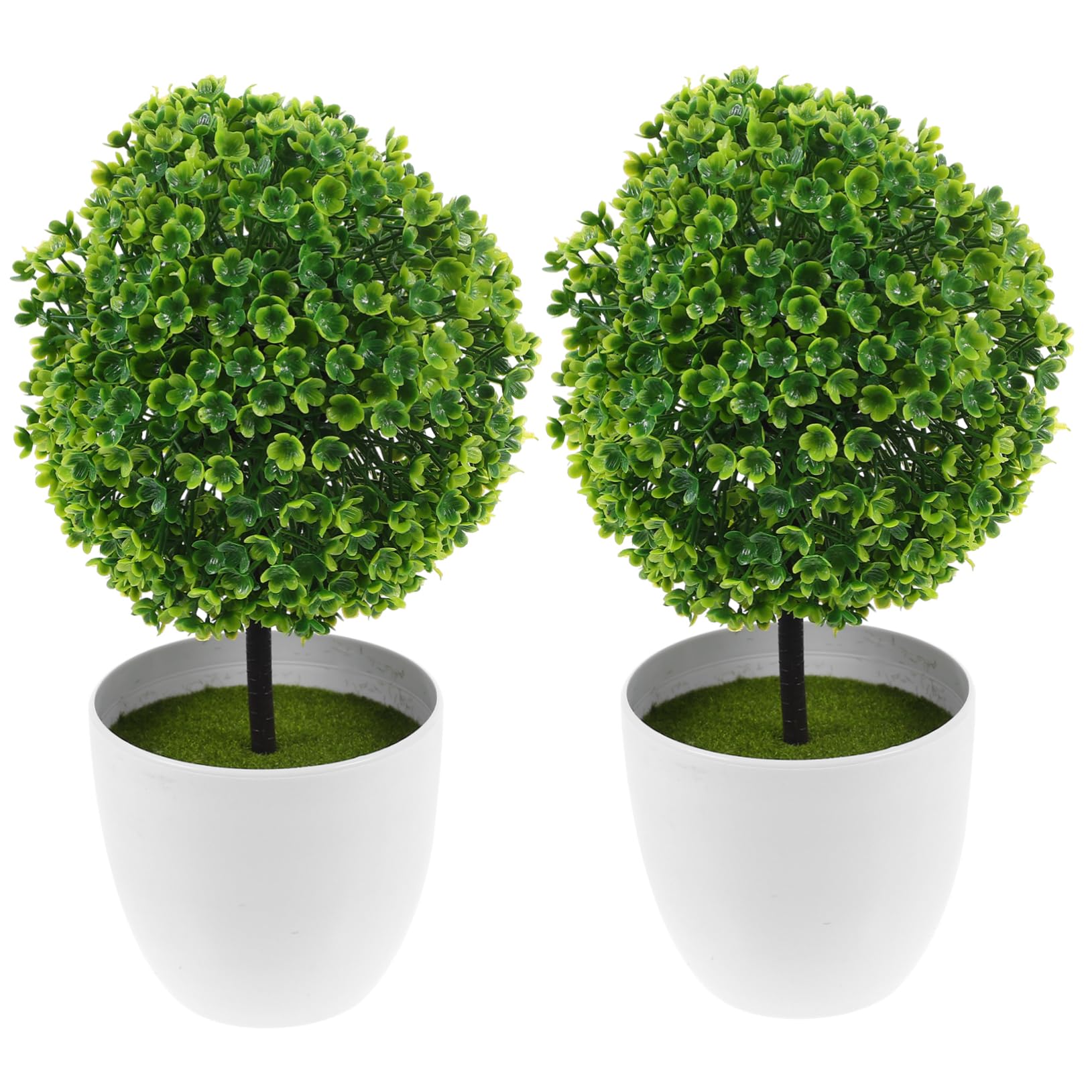 Plantas artificiales para decoración de resorts y salones con esferas verdes de aspecto natural