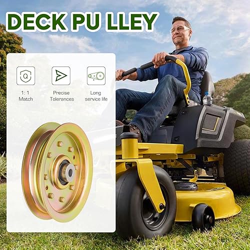 Miniatura 5 de Polea tensora plana para MTD Cub Cadet RZT 50 L54 S42 42 S54 S50 LT1040 RZT50 Troy-Bilt GT54 TB2450 TB2142 756-04129B 956-04129C 753-08171 2 Paquete