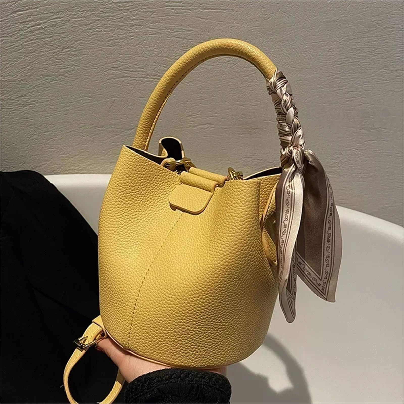 Bolsos cruzados for mujer, bolsos de hombro, diseño lujo, bolso cubo, mano portátiles cuero PU for Para Viajes Compras Trabajo Citas