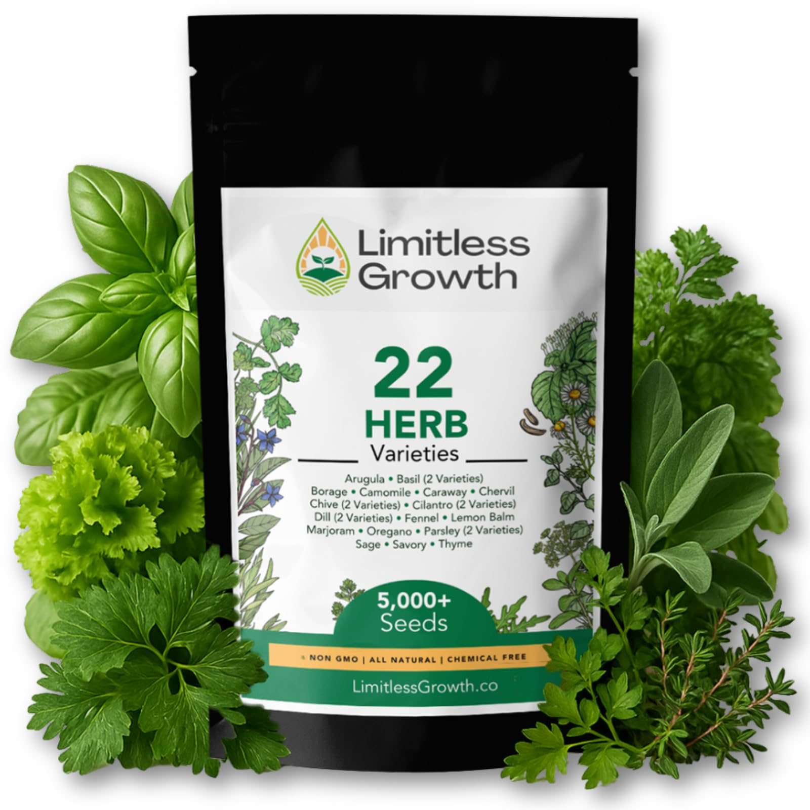 Herb Seed Pack | 22 Herb Varieties for Planting Canadian Climates