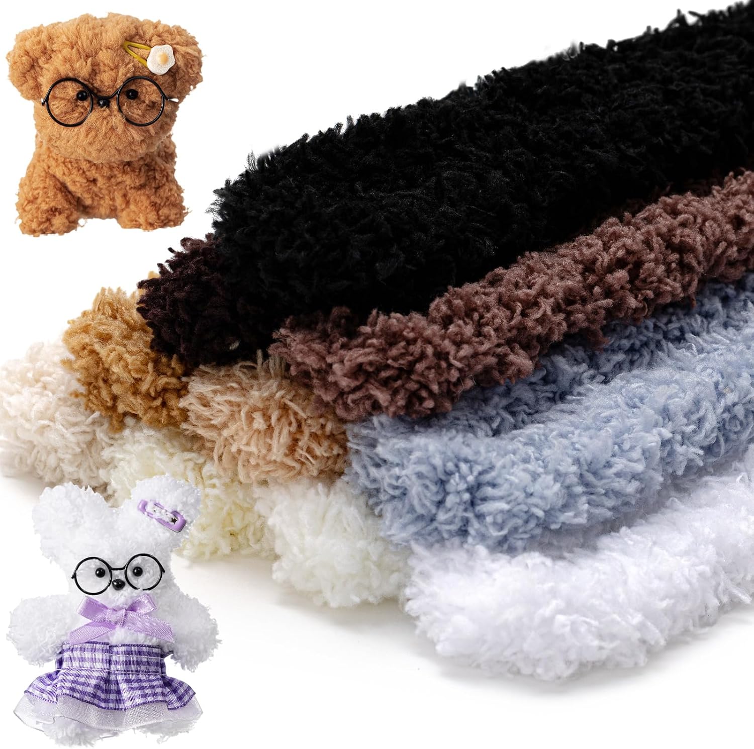VitalCozy 10 Pcs Extra Thick Pipe Cleaners, 39.37 Inches Jumbo Fuzzy Fur Chenille Pipe Cleaners, Large Long Coral Fleece Material for Animal Crafting DIY Project Decorations(Classic Color)