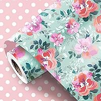 Vista 17 de LeZakaa Rollo de papel de regalo reversible de boda, diseño de amor con anillo y cuadros, lámina plateada para boda, compromiso, despedida