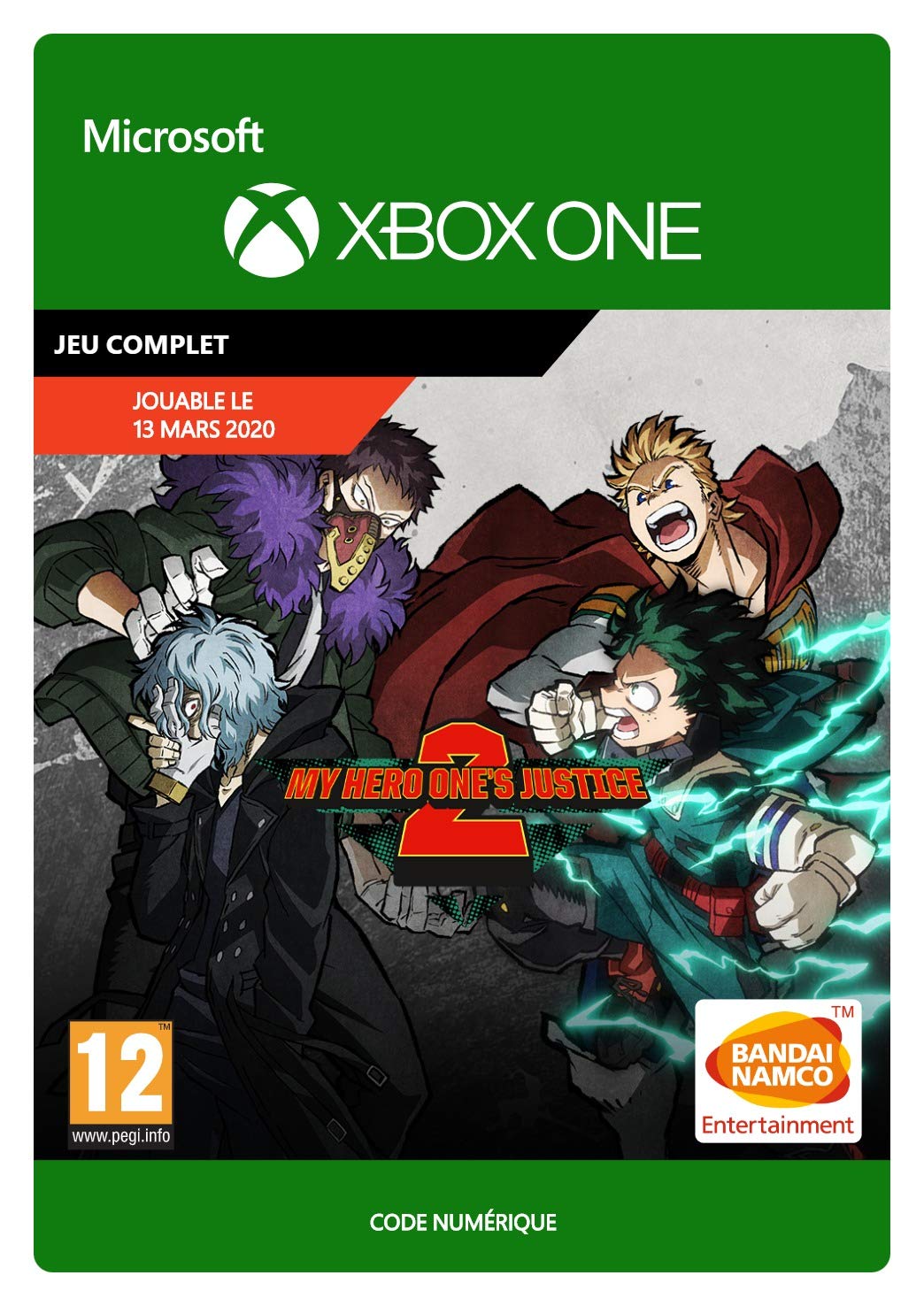 My Hero One's Justice 2 Xbox One Code Standard Édition Jeu Combat Manga - 2