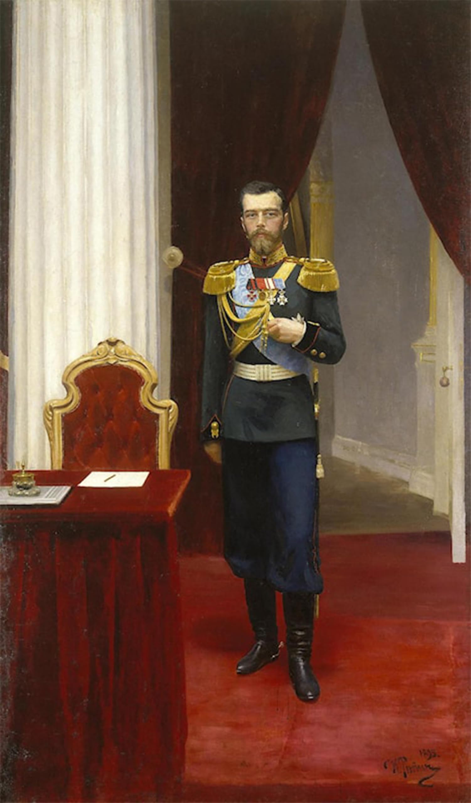 POSTERIIk Famous Print Pop Art Wall Art Graffiti Portrait of Emperor Nicholas Ii by Il'ya Repin Art Prints for Home Decor 60x90cm