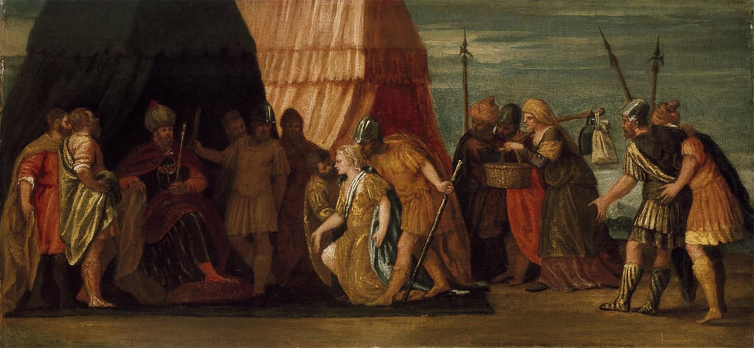 POSTERIIk Vintage Classic Picture Landscape Artwork Judith Received by Paolo Veronese Portrait Canvas Painting for Office Home Decor 60x90cm