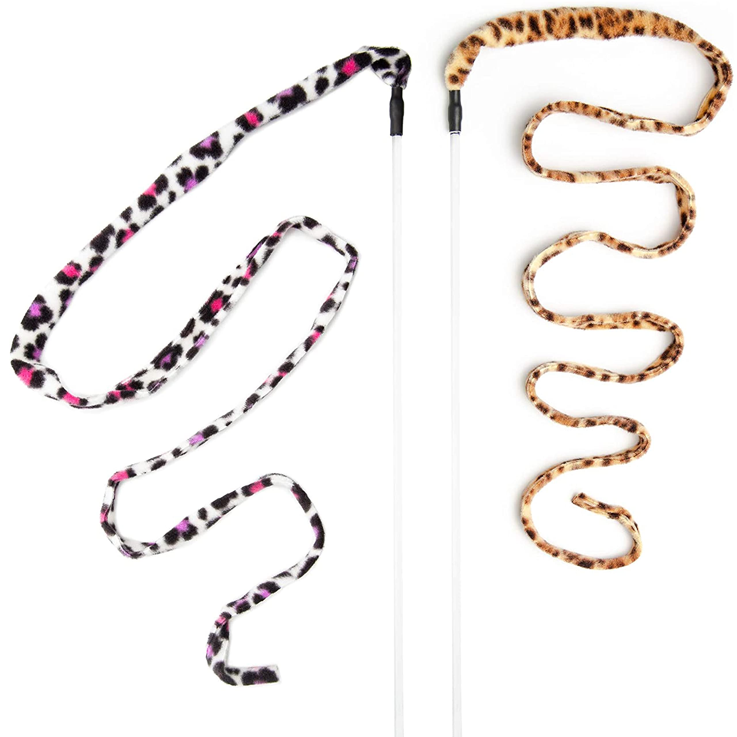 CAT DANCER Jungle Cat Wand 2 Pack, Multi Color (305)