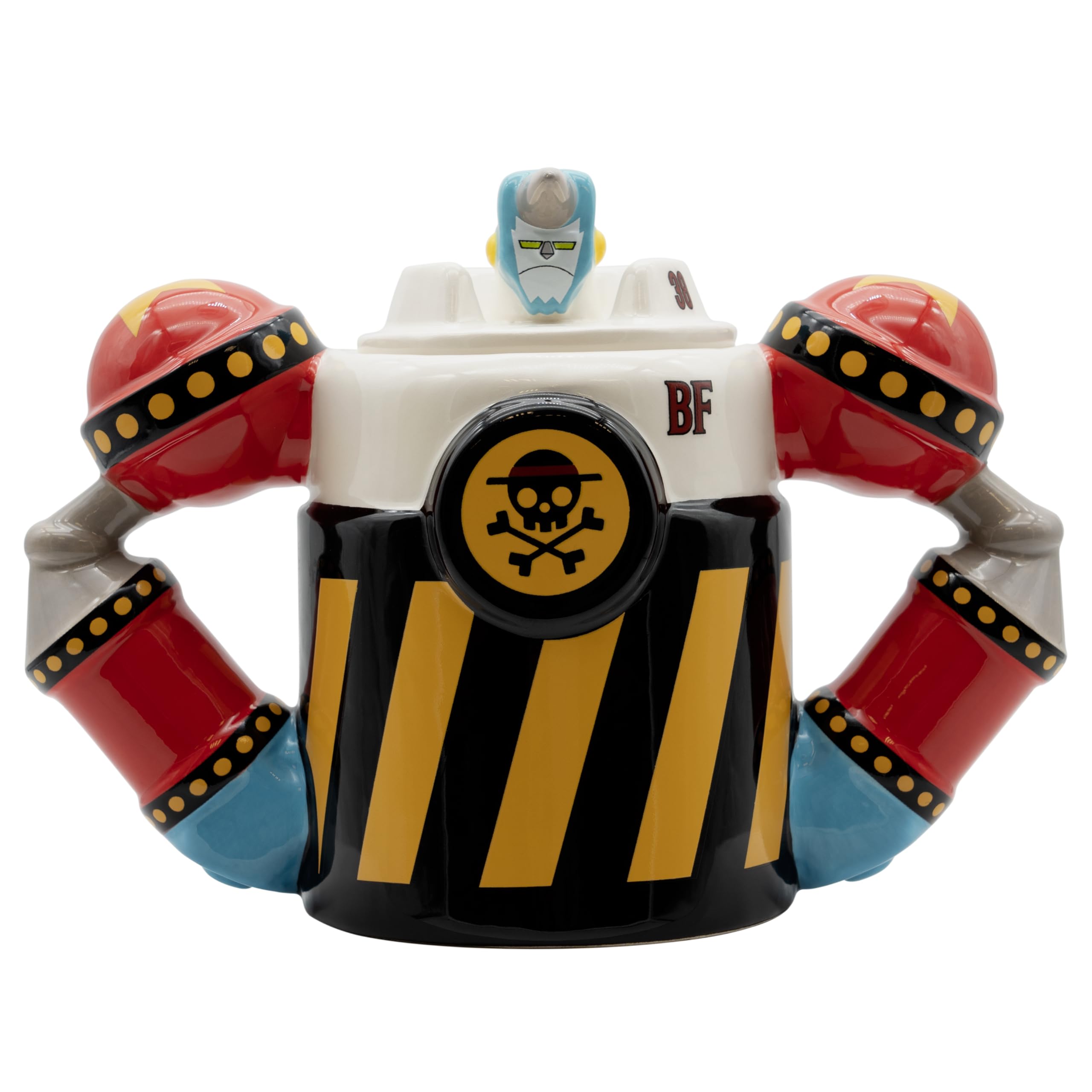 ABYSTYLE – One Piece Franky Shogun 3D Mug – Official Product – Iron Pirate Model – 450 ml – Sculpted Finish – Ceramic – Cardboard Box