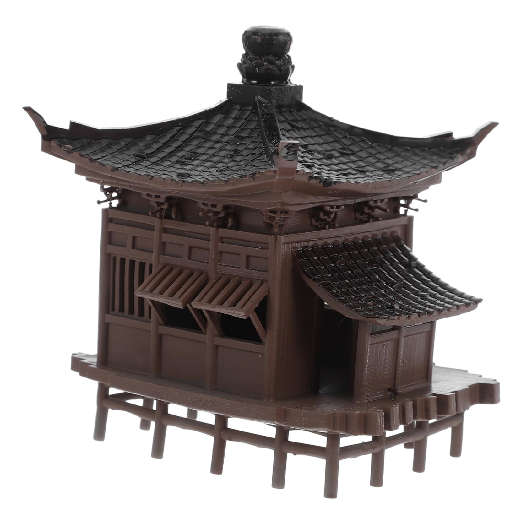 Pabellón asiático para acuarios y jardines zen en miniatura