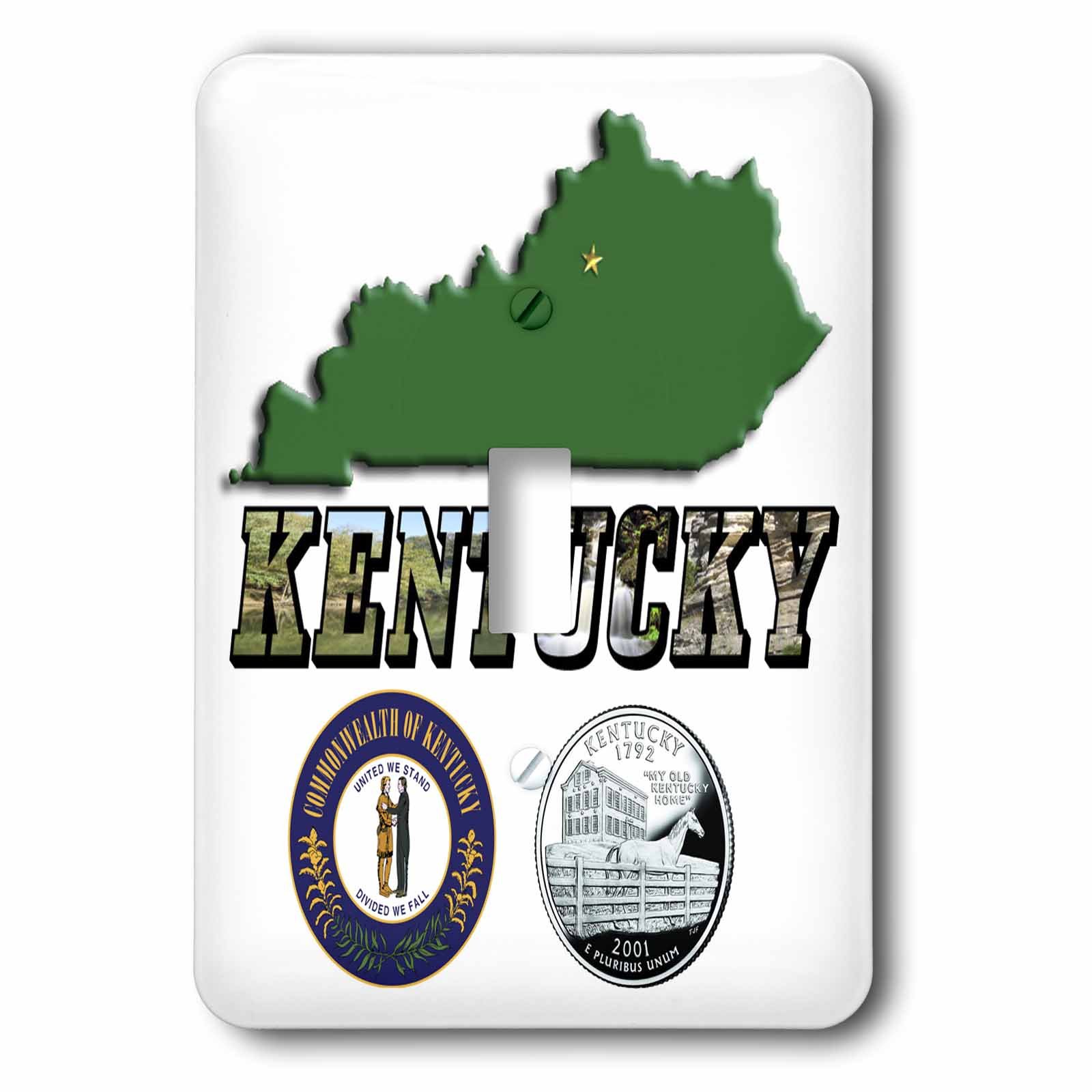 Interrupteur Kentucky 3dRose souvenir mémorable pour passionnés d'histoire américaine