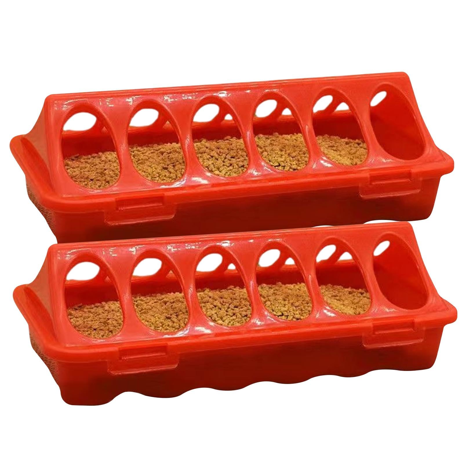 Comedero para pollitos, comedero para codornices, alimentador automático para aves de corral con 6 compartimentos, 2 bebederos para aves de corral para palomas, loros, pollitos, codornices, patos