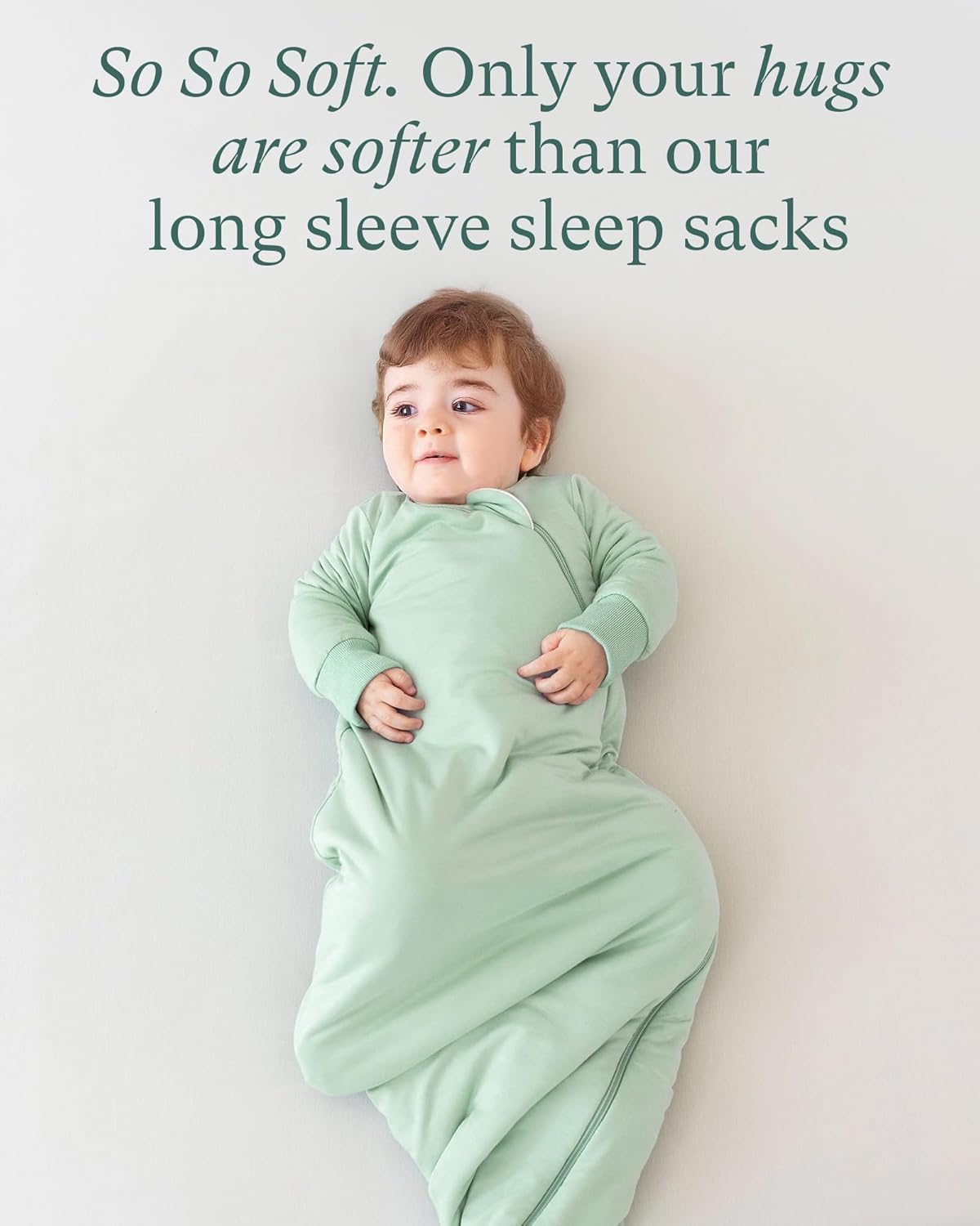 Supersoft Baby Premium Bamboo Viscose Long-Sleeve Wearable Sleeping Bag Sack Blanket 1.0 TOG