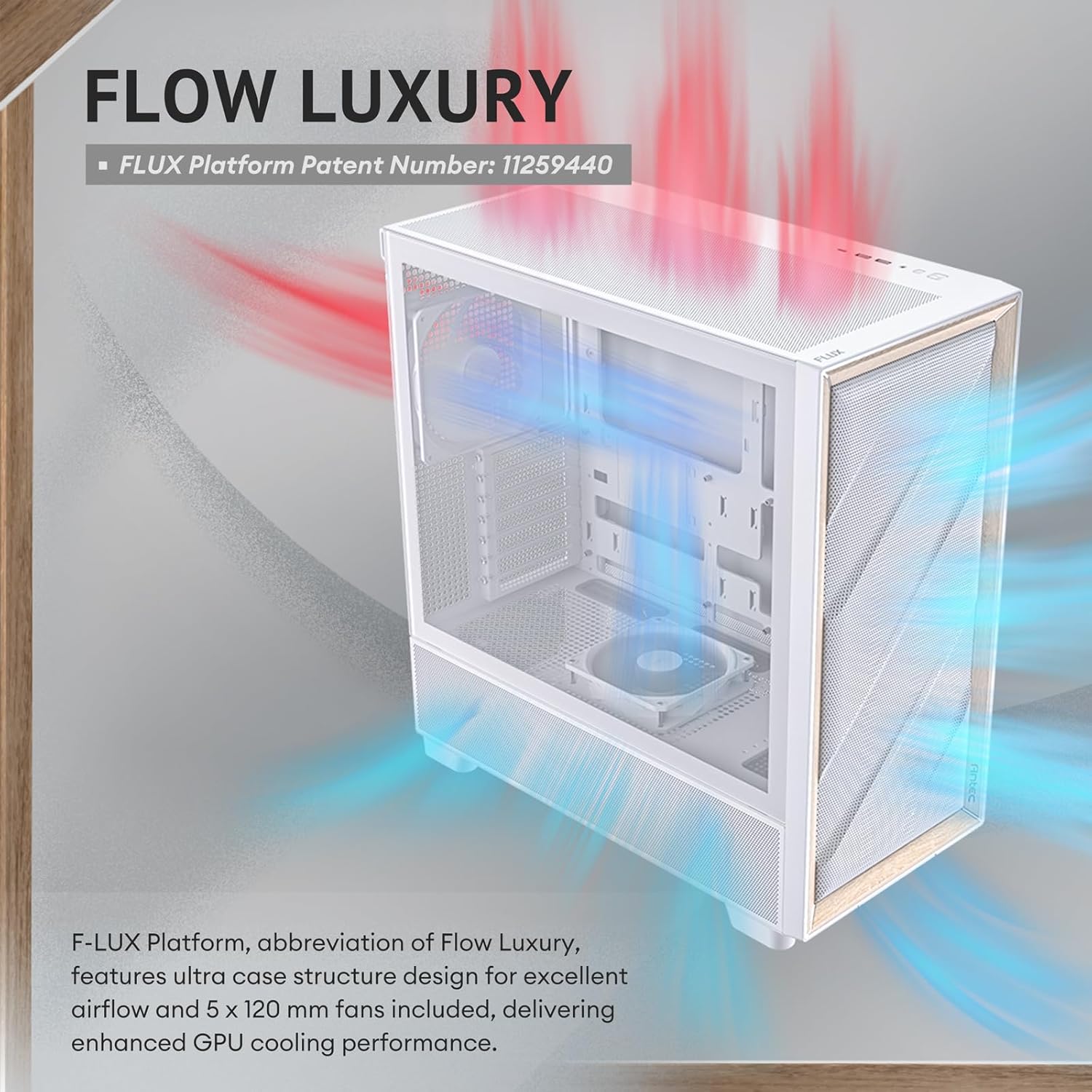 Antec Flux Wood White PC Case Unboxing