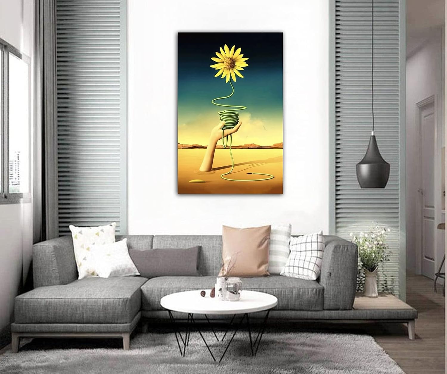 Surrealism Flower Poster Salvador Dali Wall Art Picture Print Canvas Painting Modern Home Bedroom Decoration Poster (16x24inch(40x60cm),No Framed)