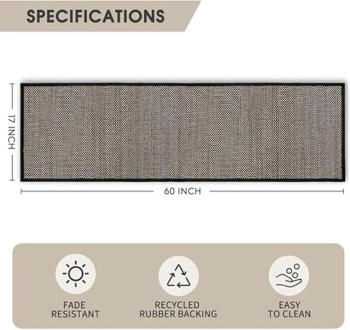 Miniatura 6 de Artoid Mode Tapetes y tapetes de cocina antideslizantes lavables, tapetes absorbentes para el suelo de la cocina, frente del fregadero, pasillo,