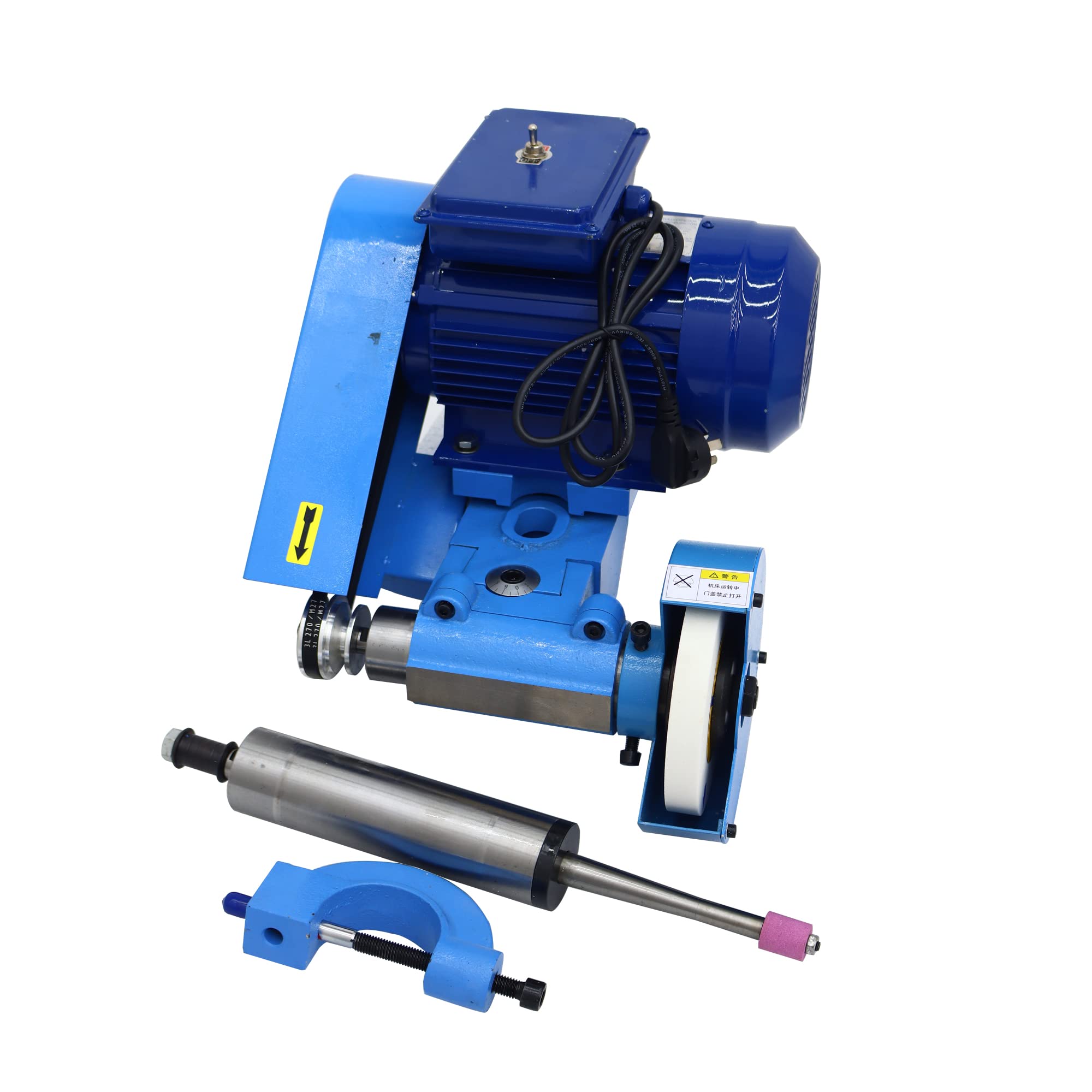 TECHTONGDA Lathe Grinder Sharpener Internal and External Sharpener Grinding Machine 220V Lathe Tool Post Grinder with Grinding Depth 0.12-3.54 Inch for Steel Iron Copper Aluminum Porcelain Marble