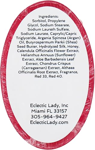 Miniatura 6 de Eclectic Lady Red Hot - Barra de jabón de champú de canela con aceite de argán puro, proteína de seda, proteína de miel y extractos de flor de