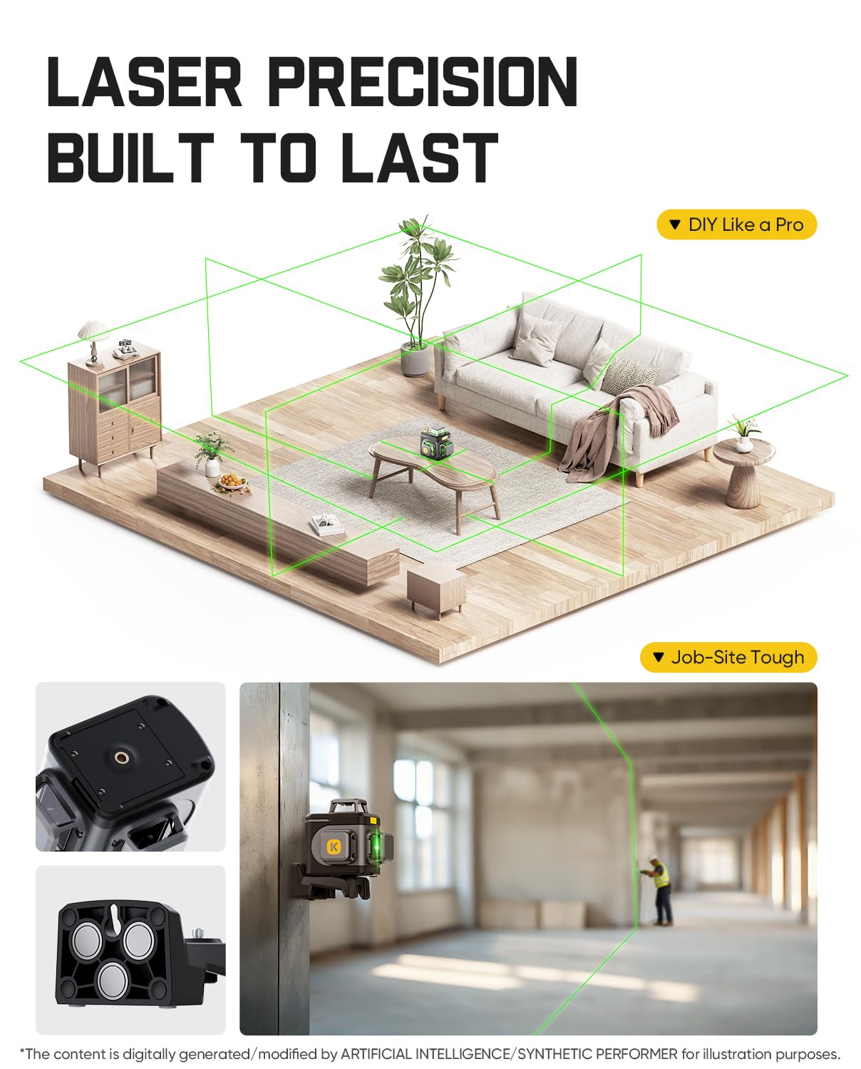 Fanttik D12 Ace Laser Level - 3x360° Self-Leveling -8