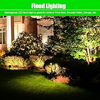 Vista 3 de Luz LED de inundación para exteriores, bajo voltaje, 12 V, bombilla LED MR11 reemplazable de 3 W, blanco cálido, 2700 K-3000 K, resistente a