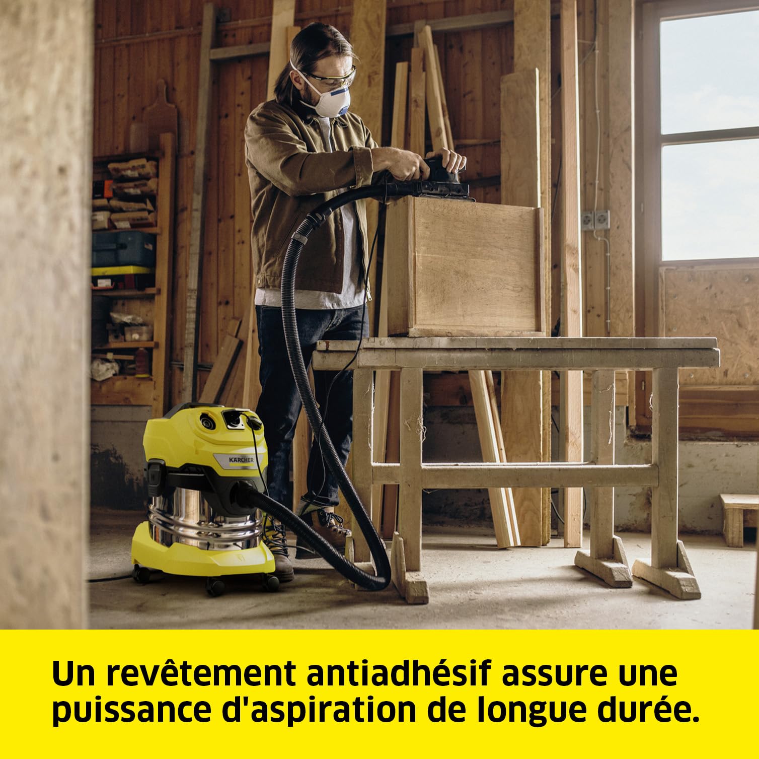 Filtre Lavable Kallefornia Pour Karcher NT 35/1 Et NT 45/1 - Filtre Plissé Plat Universel - 8