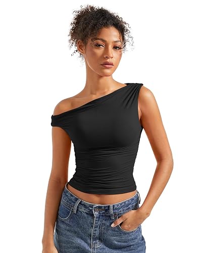 SUUKSESS Off Shoulder Tank Top, Y2K