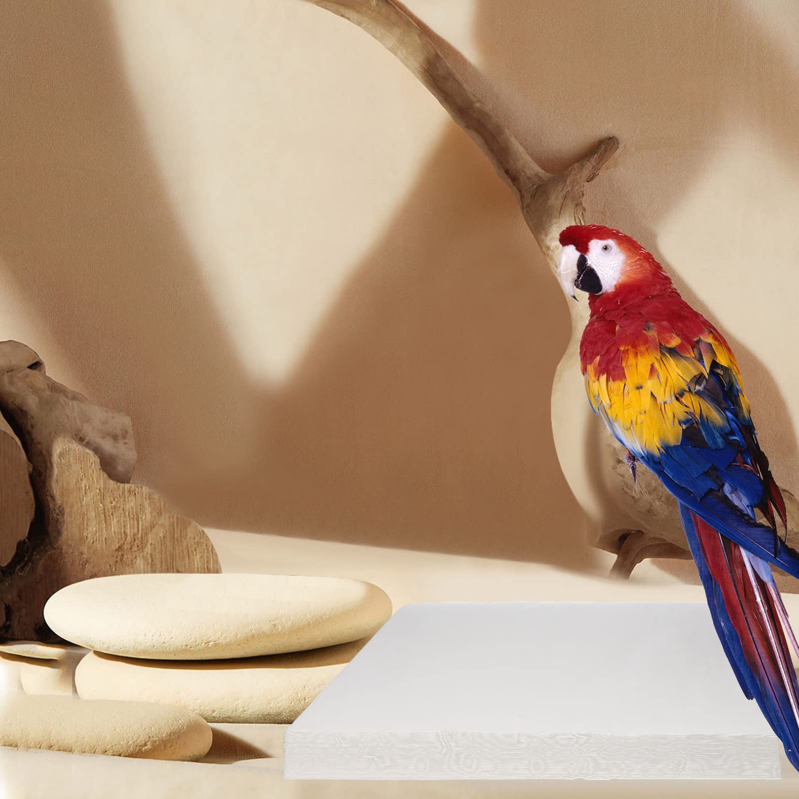 Happyyami 100 Piezas Estera de la Jaula del Loro jaulas Paloma Jaula para periquitos Jaula pajaros gaiolas para passaros Forro de Papel para Jaula de Loros Suministro de Mascotas
