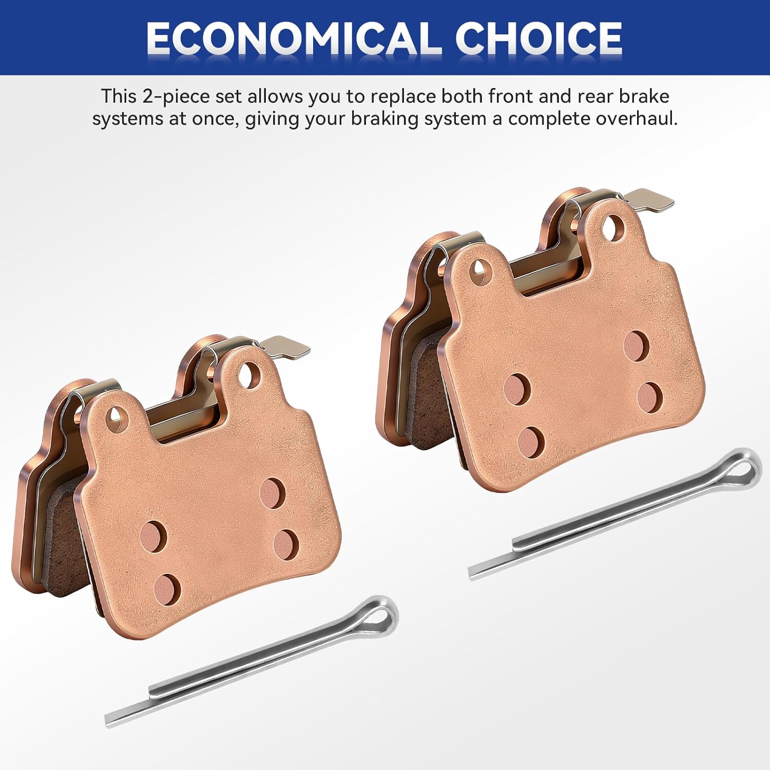 Disc Brake Pads Compatible with Ridstar Q20 H26 Pro Q20 Pro Electric Bike EBike Front and Rear Hydraulic Disc Brake Parts