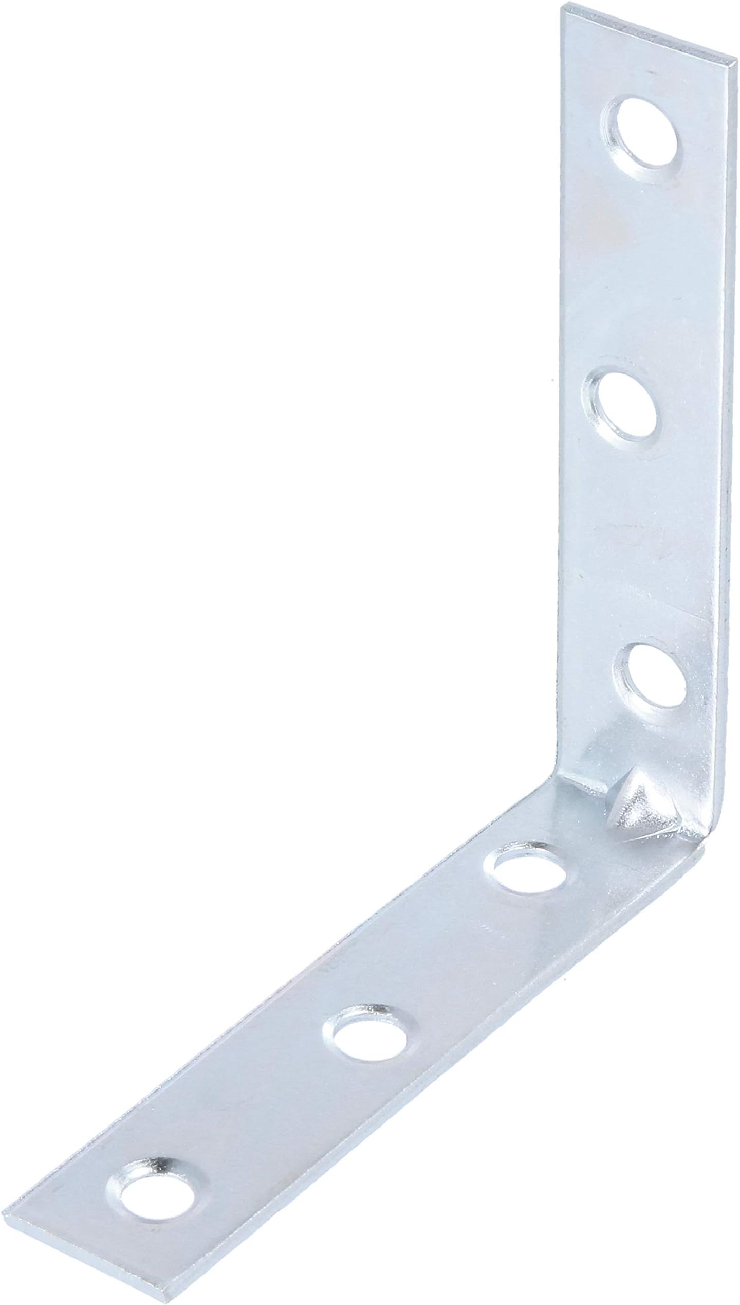 10x Steel Corner Brackets 75mm (3") Zinc Flat Wood Right Angle L Shape Cabinet Cupboard Repair Plates